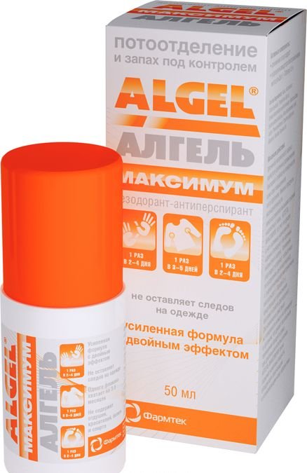 Алгель дезодорант антиперспирант максимум 50мл Производитель: Россия Зеленая Дубрава